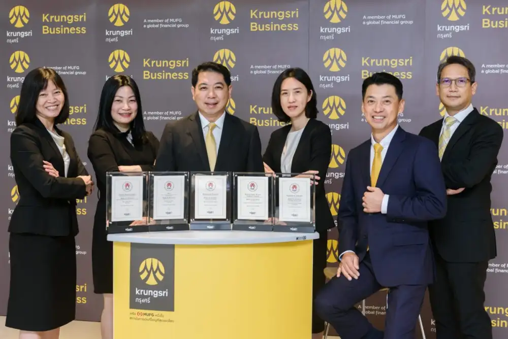 กรุงศรีคว้า 5 รางวัล ในงาน The Asset Triple A Sustainable Capital Markets Country & Regional Awards 2020