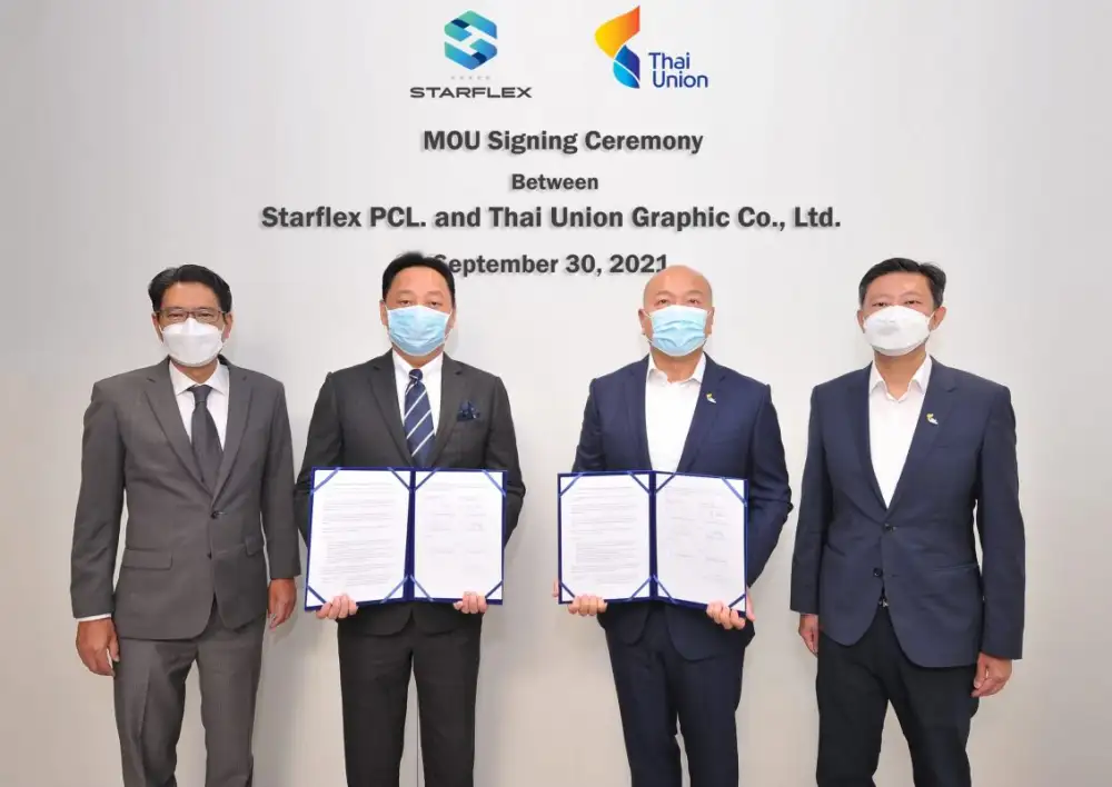 สตาร์เฟล็กซ์ จับมือไทยยูเนี่ยน กราฟฟิกส์ตั้งบริษัทร่วมทุน พร้อมหนุนงานกลุ่มไทยยูเนี่ยน
