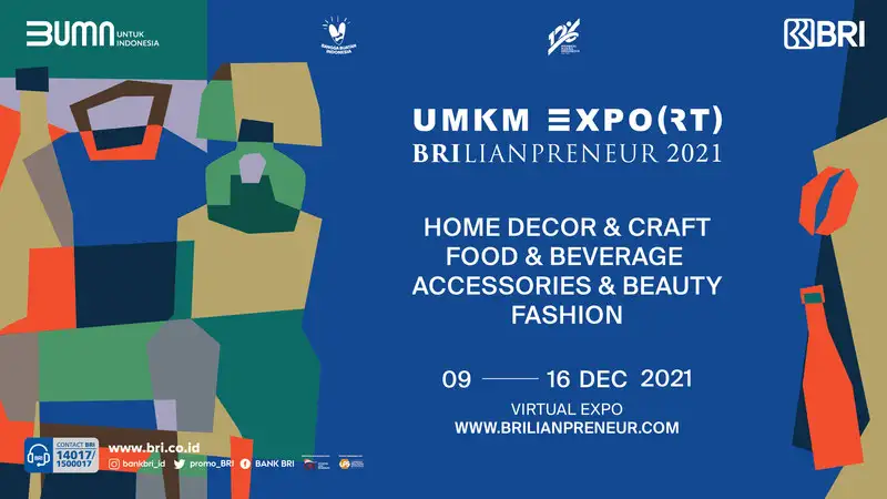 BRI จัดอีเวนต์ UMKM EXPO(RT) BRILIANPRENEUR 2021 มุ่งส่งเสริมการใช้เทคโนโลยีดิจิทัลในภาค MSME ของอินโดนีเซีย