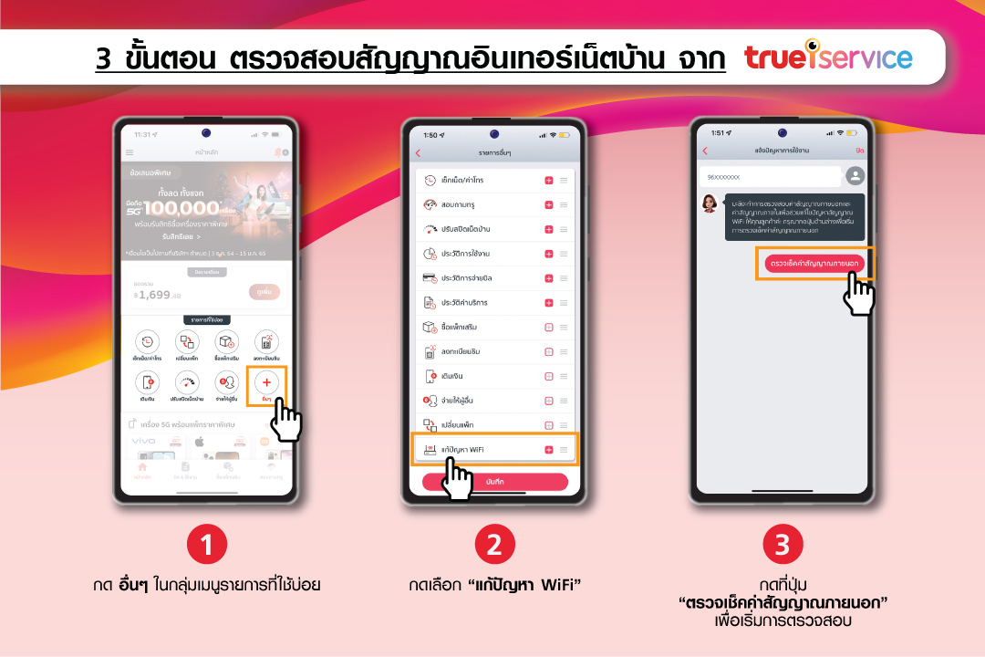 ทรูไอเซอร์วิส ล้ำไปอีกขั้น ส่งฟีเจอร์ใหม่ จัดการปัญหาเน็ตบ้านให้ได้ง่ายๆ |  Ryt9