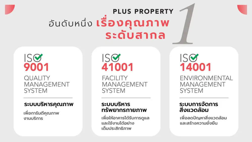 พลัสฯ ขึ้นแท่นอันดับ 1 ด้านคุณภาพการบริหารจัดการระดับสากล กวาด ISO มากที่สุด ครบ 3 มาตรฐานครอบคลุมทุกมิติ เป็นเจ้าแรกในประเทศไทย