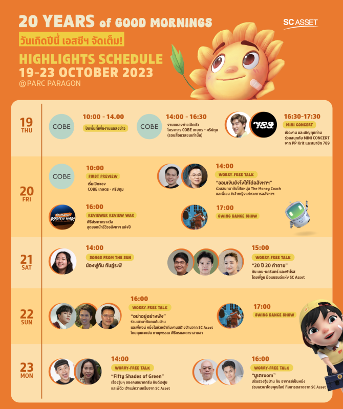 เพราะทุกความสำเร็จ เริ่มต้นจากเช้าที่ดี Sc Asset ฉลองก้าวสู่ทศวรรษที่ 3 Ryt9