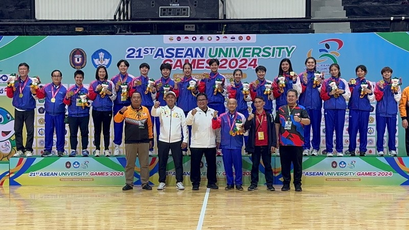 แผนลดไข ร่วมยินดี! นักกีฬาบาสเกตบอลหญิง ม.ศรีปทุม สุดยอดคว้ารางวัลชนะเลิศ การแข่งขันกีฬามหาวิทยาลัยอาเซียน