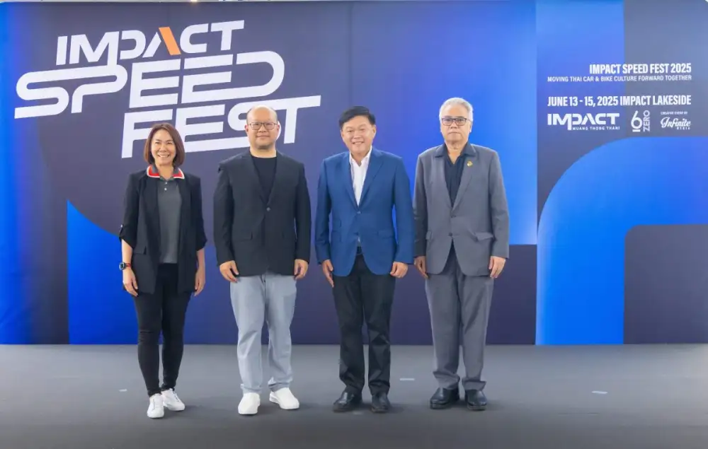 IMPACT Speed Fest 2025 อีเวนต์ใหญ่ที่สุดคนรักรถห้ามพลาด จัดเต็มทุกไลฟ์สไตล์ยานยนต์แบบ Nonstop 60 ชม.รวด ริมทะเลสาบ เมืองทองธานี