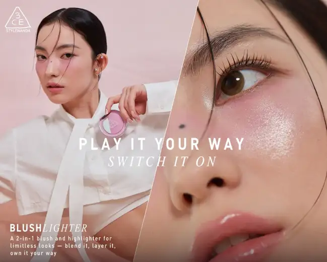 3CE เปิดตัว Blushlighter #บลัชแสงสับสลับลุค ใหม่