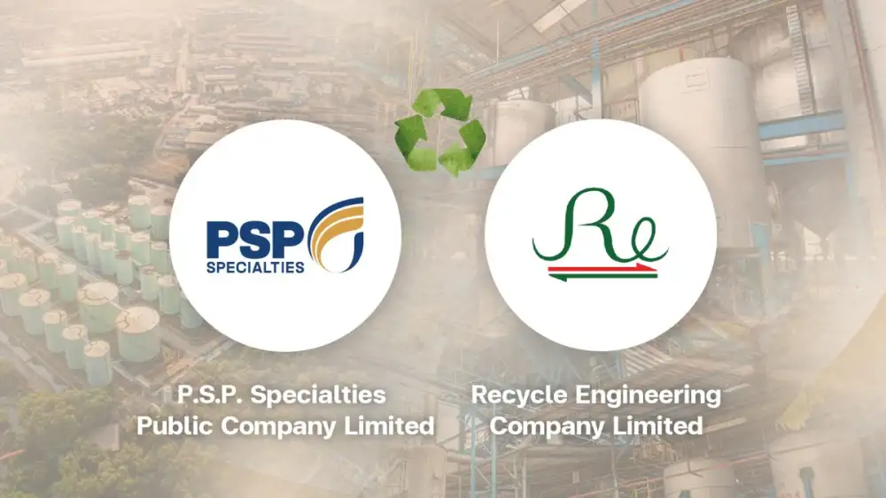PSP ปิดดีลทุ่ม 409.5 ลบ. ถือหุ้นใน รีไซเคิล เอ็นจิเนียริ่ง (RE) ปักหมุดธุรกิจสู่ศูนย์กลางรีไซเคิลสารเคมีแห่งภูมิภาค พลิกเกมอุตสาหกรรม