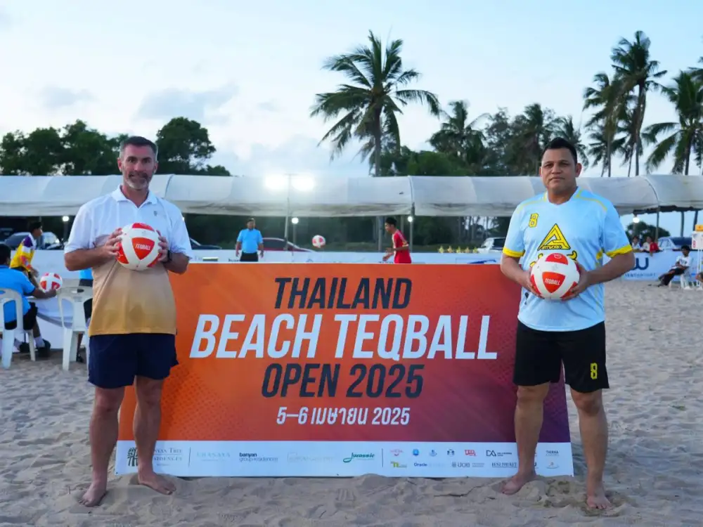 การแข่งขัน Thailand Beach Teqball Open 2025 ปักหมุดอำเภอสิชล ขึ้นแท่นจุดท่องเที่ยวริมทะเลแห่งใหม่ของประเทศไทย