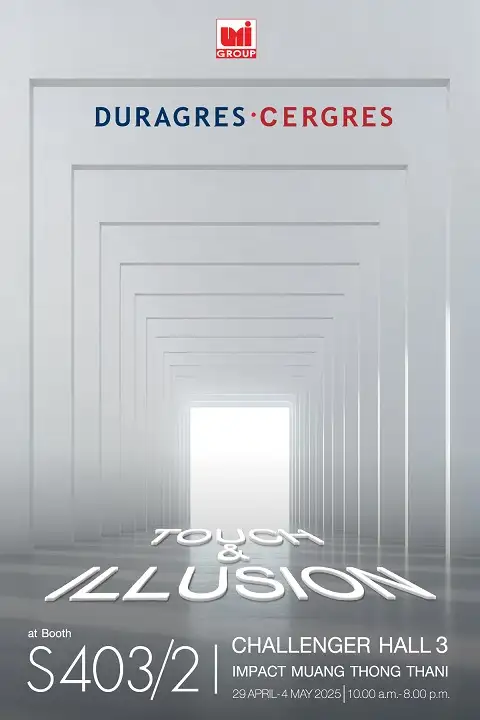 เตรียมพบกับบูธ UMI GROUP ในงานสถาปนิกปี 68 ระหว่างวันที่ 29 เมษายน - 4 พฤษภาคมนี้ ณ เมืองทองธานี
