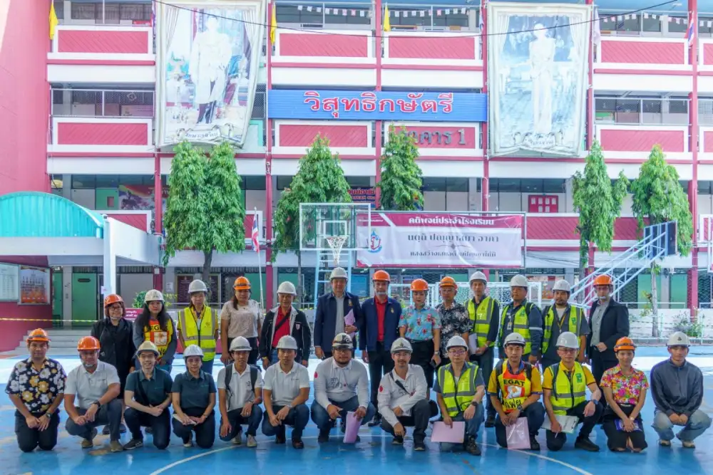 AIT ส่งทีมวิศวกรเข้าร่วมสำรวจโรงเรียนวิสุทธิกษัตรี เพื่อตรวจสอบโครงสร้าง ความแข็งแรงและความปลอดภัยของอาคารเรียน