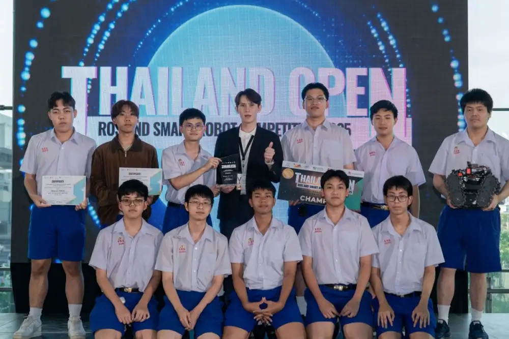 สุดยอดศึกหุ่นยนต์อัจฉริยะ Thailand Open ROS and Smart Robot Competition 2025 ปิดฉากสุดมันส์ เยาวชนไทยโชว์ศักยภาพก้าวสู่เวทีโลก