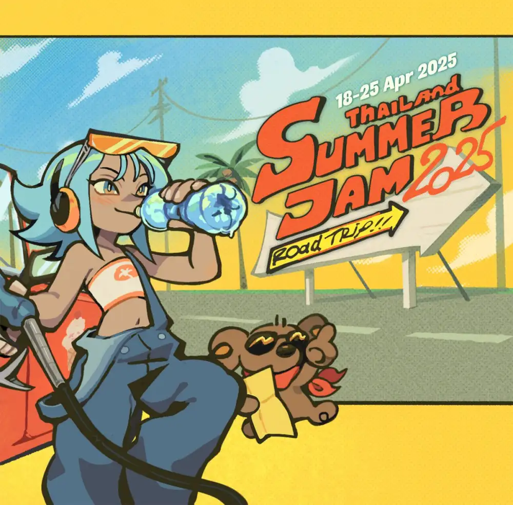 งานสร้างเกมไทย Thailand Summer Jam 2025 กลับมาอีกครั้ง! เกมแจมออนไลน์ 7 วันเต็มหลังสงกรานต์ เริ่ม 18 เมษานี้!