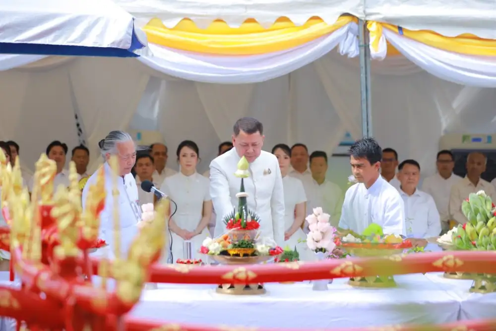 เกษตรฯ จัดพิธีบวงสรวงคันไถ เตรียมในพระราชพิธีพืชมงคลฯ ปี 2568