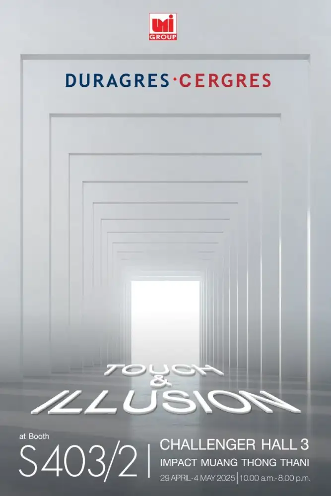 ปักหมุดพบกับบูธ UMI GROUP ในงานสถาปนิกปี 68 ส่งกระเบื้องซีรีส์ใหม่มาเพียบ