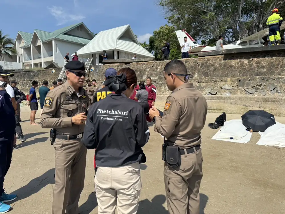 เกิดเหตุเครื่องบินตำรวจตกในทะเลชะอำเช้านี้ เสียชีวิต 5 นาย บาดเจ็บ 1 นาย